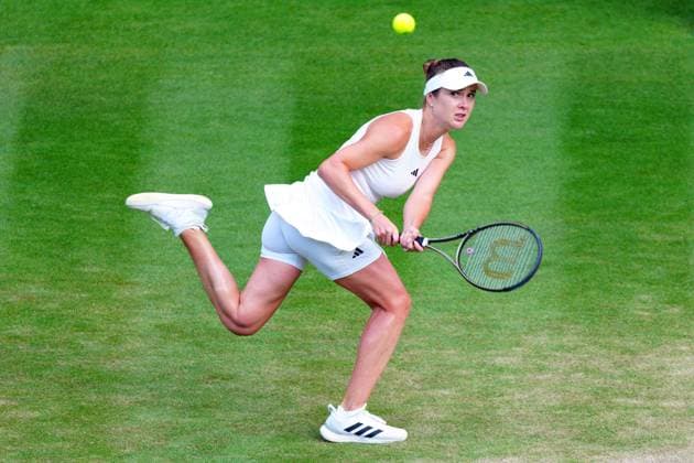 Mandatory Credit: Photo by Javier Garcia Shutterstock (14003010ha) Elina Svitolina during her fourth round match Wimbledon Tennis Championships, Day 7, The All England Lawn Tennis and Croquet Club, London, UK - 09 Jul 2023 Wimbledon Tennis Championships, Day 7, The All England Lawn Tennis and Croquet Club, London, UK - 09 Jul 2023  Copyright: xJavierxGarcia Shutterstockx 14003010ha