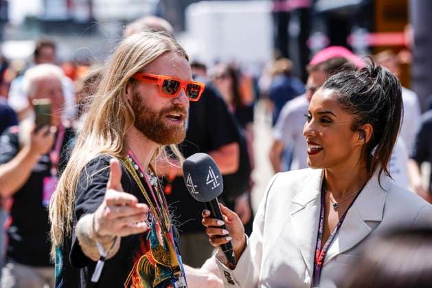 Sam Ryder singer portrait during the 2023 Formula 1 Aramco British Grand Prix, 10th round of the 2023 Formula One World Championship, WM, Weltmeisterschaft from July 7 to 9, 2023 on the Silverstone Circuit, in Silverstone, United Kingdom - F1 - BRITISH GRAND PRIX 2023 - RACE DPPI Panoramic  03323013__R5_9268 