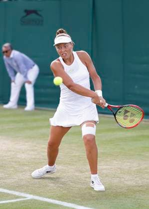 Sonja Zhiyenbayeva (GER) Maedchen Einzel GS Tennis - Wimbledon 2023 - Grand Slam ITF ATP, Tennis Herren WTA, Tennis Damen - AELTC - London - - Great Britain - 9 July 2023. Copyright: xJuergenxHasenkopfx