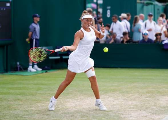 Sonja Zhiyenbayeva (GER) Maedchen Einzel GS Tennis - Wimbledon 2023 - Grand Slam ITF ATP, Tennis Herren WTA, Tennis Damen - AELTC - London - - Great Britain - 9 July 2023. Copyright: xJuergenxHasenkopfx