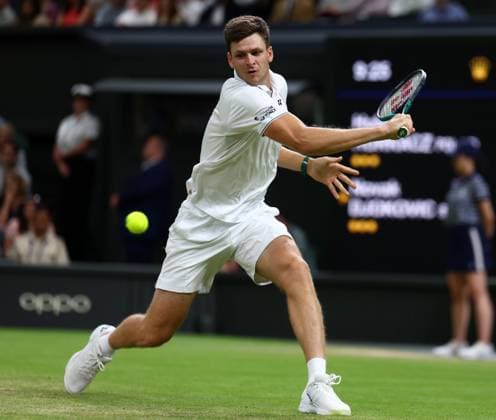 Mandatory Credit: Photo by Simon Dael Shutterstock (14003009gj) Novak Djokovic during his fourth round match Wimbledon Tennis Championships, Day 7, The All England Lawn Tennis and Croquet Club, London, UK - 09 Jul 2023 Wimbledon Tennis Championships, Day 7, The All England Lawn Tennis and Croquet Club, London, UK - 09 Jul 2023  Copyright: xSimonxDael Shutterstockx 14003009gj