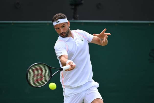 Wimbledon Championships Day 7 Grigor Dimitrov (BUL) during his fourth round match at the 2023 Wimbledon Championships at the AELTC in London, UK on July 9, 2023. Photo by Corinne Dubreuil ABACAPRESS.COM London United Kingdom  Copyright: xDubreuilxCorinne ABACAx 860097_050 DubreuilxCorinne ABACAx 860097_050