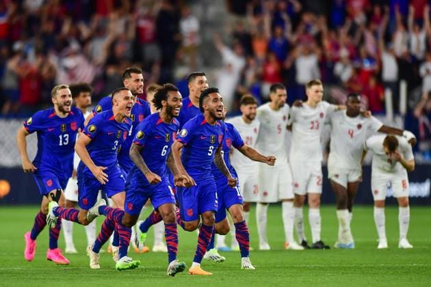 RECORD DATE NOT STATED 2023 CONCACAF Gold Cup United States vs Canada Gianluca Busio, Jesus Ferreira, Cristian Roldan of USA during the game United States (USA) vs Canada corresponding to Quarterfinals of the CONCACAF Gold Cup 2023, at TQL Stadium, on July 09, 2023. <br><br> Gianluca Busio, Jesus Ferreira, Cristian Roldan de USA durante el partido Estados Unidos (EUA) vs Canada, correspondiente a cuartos de Final de la Copa Oro de la CONCACAF 2023, en el TQL Stadium, el 09 de Julio de 2023. CINCINNATI OHIO ESTADOS UNIDOS Copyright: xIsaacxOrtizx 20230709222712_CGC_23_CF_USA_CAN_FERREIRA253