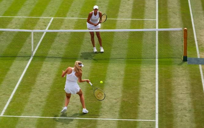 Mandatory Credit: Photo by Ella Ling Shutterstock (14003751a) A general view of the action as Madison Keys takes on Mirra Andreeva Wimbledon Tennis Championships, Day 8, The All England Lawn Tennis and Croquet Club, London, UK - 10 Jul 2023 Wimbledon Tennis Championships, Day 8, The All England Lawn Tennis and Croquet Club, London, UK - 10 Jul 2023  Copyright: xEllaxLing Shutterstockx 14003751a