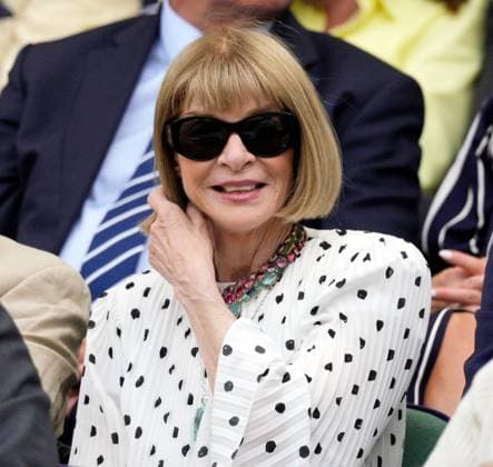 Mandatory Credit: Photo by Dave Shopland Shutterstock (14003750g) Anna Wintour in the Royal Box on Centre Court Wimbledon Tennis Championships, Day 8, The All England Lawn Tennis and Croquet Club, London, UK - 10 Jul 2023 Wimbledon Tennis Championships, Day 8, The All England Lawn Tennis and Croquet Club, London, UK - 10 Jul 2023  Copyright: xDavexShopland Shutterstockx 14003750g