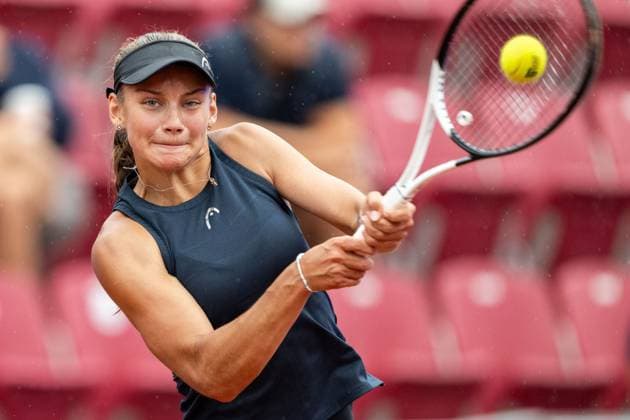 230710 Bella Bergkivst Larsson, Sverige, under dag 1 av WTA, Tennis Damen Nordea Open den 10 juli 2023 i Bastad. Copyright: MATHILDAxAHLBERG BB230710MA034