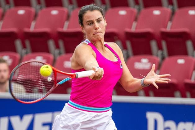 230710 Emma Navarro, USA, under dag 1 av WTA, Tennis Damen Nordea Open den 10 juli 2023 i Bastad. Copyright: MATHILDAxAHLBERG BB230710MA078