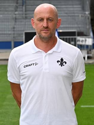 10.07.2023, xjhx, Fussball 1.Bundesliga, SV Darmstadt 98 - Fototermin Saison 2023 24, emspor, Trainer Torsten Lieberknecht, SV Darmstadt 98; 1.BL, Porträttermin 2023 2024 (DFL DFB REGULATIONS PROHIBIT ANY USE OF PHOTOGRAPHS as IMAGE SEQUENCES and or QUASI-VIDEO) Darmstadt