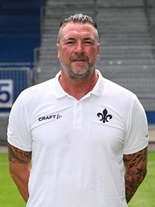 10.07.2023, xjhx, Fussball 1.Bundesliga, SV Darmstadt 98 - Fototermin Saison 2023 24 1.BL Porträttermin 2023 2024 emspor, v.l. Torwart Trainer Dimo Wache; SV Darmstadt 98; 1.BL, Porträttermin 2023 2024 (DFL DFB REGULATIONS PROHIBIT ANY USE OF PHOTOGRAPHS as IMAGE SEQUENCES and or QUASI-VIDEO) Darmstadt