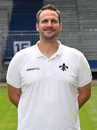 10.07.2023, xjhx, Fussball 1.Bundesliga, SV Darmstadt 98 - Fototermin Saison 2023 24 1.BL Porträttermin 2023 2024 emspor, v.l. Torwart Trainer Dimo Wache; SV Darmstadt 98; 1.BL, Porträttermin 2023 2024 (DFL DFB REGULATIONS PROHIBIT ANY USE OF PHOTOGRAPHS as IMAGE SEQUENCES and or QUASI-VIDEO) Darmstadt