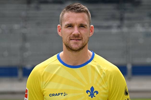 10.07.2023, xjhx, Fussball 1.Bundesliga, SV Darmstadt 98 - Fototermin Saison 2023 24 1.BL Porträttermin 2023 2024 emspor, v.l. Marcel Schuhen; SV Darmstadt 98; 1.BL, Porträttermin 2023 2024 (DFL DFB REGULATIONS PROHIBIT ANY USE OF PHOTOGRAPHS as IMAGE SEQUENCES and or QUASI-VIDEO) Darmstadt