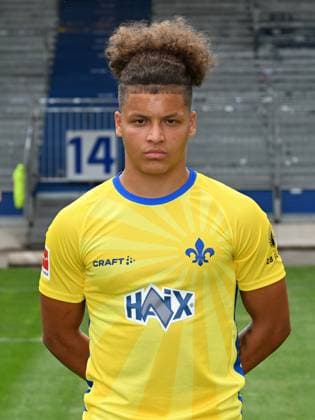 10.07.2023, xjhx, Fussball 1.Bundesliga, SV Darmstadt 98 - Fototermin Saison 2023 24 1.BL Porträttermin 2023 2024 emspor, v.l. Max Wendt; SV Darmstadt 98; 1.BL, Porträttermin 2023 2024 (DFL DFB REGULATIONS PROHIBIT ANY USE OF PHOTOGRAPHS as IMAGE SEQUENCES and or QUASI-VIDEO) Darmstadt