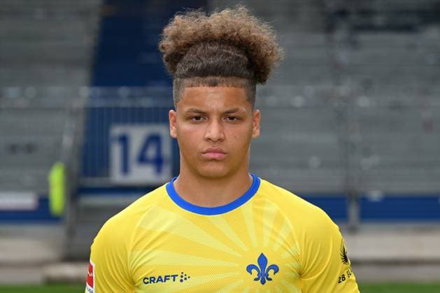 10.07.2023, xjhx, Fussball 1.Bundesliga, SV Darmstadt 98 - Fototermin Saison 2023 24 1.BL Porträttermin 2023 2024 emspor, v.l. Max Wendt; SV Darmstadt 98; 1.BL, Porträttermin 2023 2024 (DFL DFB REGULATIONS PROHIBIT ANY USE OF PHOTOGRAPHS as IMAGE SEQUENCES and or QUASI-VIDEO) Darmstadt