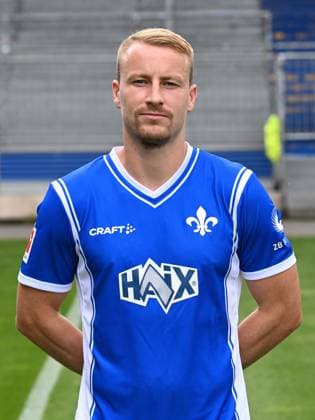 10.07.2023, xjhx, Fussball 1.Bundesliga, SV Darmstadt 98 - Fototermin Saison 2023 24 1.BL Porträttermin 2023 2024 emspor, v.l. Fabian Holland; SV Darmstadt 98; 1.BL, Porträttermin 2023 2024 (DFL DFB REGULATIONS PROHIBIT ANY USE OF PHOTOGRAPHS as IMAGE SEQUENCES and or QUASI-VIDEO) Darmstadt