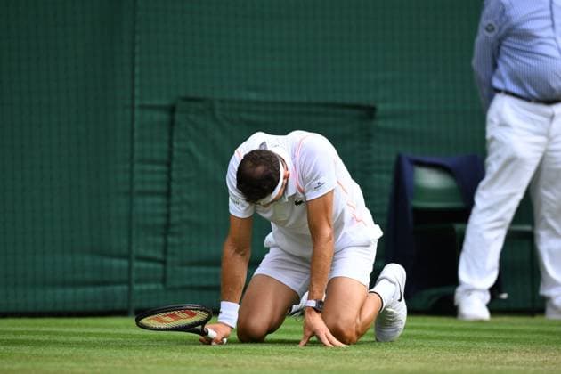 Wimbledon Championships Day 8 Grigor Dimitrov (BUL) plays his fourth round match at the 2023 Wimbledon Championships at the AELTC in London, UK on July 10, 2023. Photo by Corinne Dubreuil ABACAPRESS.COM London United Kingdom  Copyright: xDubreuilxCorinne ABACAx 860224_113 DubreuilxCorinne ABACAx 0263308161st