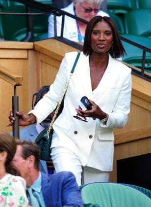 Mandatory Credit: Photo by Javier Garcia Shutterstock (14003753l) Denise Lewis in the Royal Box on Centre Court Wimbledon Tennis Championships, Day 9, The All England Lawn Tennis and Croquet Club, London, UK - 11 Jul 2023 Wimbledon Tennis Championships, Day 9, The All England Lawn Tennis and Croquet Club, London, UK - 11 Jul 2023  Copyright: xJavierxGarcia Shutterstockx 14003753l