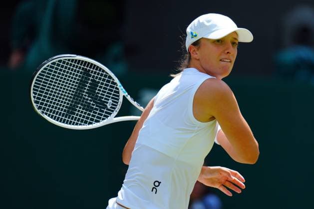 Mandatory Credit: Photo by Javier Garcia Shutterstock (14003753q) Iga Swiatek during her quarter final match Wimbledon Tennis Championships, Day 9, The All England Lawn Tennis and Croquet Club, London, UK - 11 Jul 2023 Wimbledon Tennis Championships, Day 9, The All England Lawn Tennis and Croquet Club, London, UK - 11 Jul 2023  Copyright: xJavierxGarcia Shutterstockx 14003753q