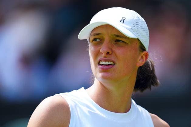 Mandatory Credit: Photo by Javier Garcia Shutterstock (14003753al) Iga Swiatek during her quarter final match Wimbledon Tennis Championships, Day 9, The All England Lawn Tennis and Croquet Club, London, UK - 11 Jul 2023 Wimbledon Tennis Championships, Day 9, The All England Lawn Tennis and Croquet Club, London, UK - 11 Jul 2023  Copyright: xJavierxGarcia Shutterstockx 14003753al