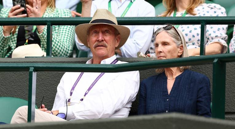 Mandatory Credit: Photo by Simon Dael Shutterstock (14003756bf) Stan Smith watching the action on Court One Wimbledon Tennis Championships, Day 9, The All England Lawn Tennis and Croquet Club, London, UK - 11 Jul 2023 Wimbledon Tennis Championships, Day 9, The All England Lawn Tennis and Croquet Club, London, UK - 11 Jul 2023  Copyright: xSimonxDael Shutterstockx 14003756bf