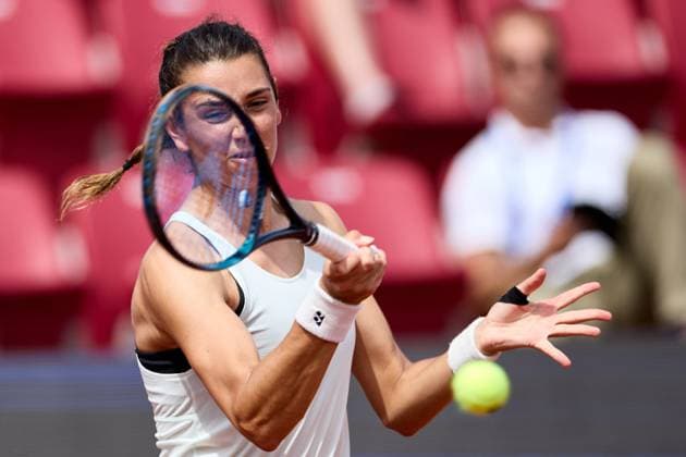 BÅSTAD 20230711 Jacqueline Cabal Awad, Sverige under tennisturneringen Nordea Open i Bastad. BÅSTAD SVERIGE Tennis x11830x