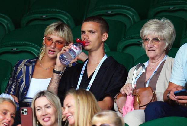 Mandatory Credit: Photo by Javier Garcia Shutterstock (14003753ft) Mia Regan, Romeo Beckham and Sandra Beckham watching the action on Centre Court Wimbledon Tennis Championships, Day 9, The All England Lawn Tennis and Croquet Club, London, UK - 11 Jul 2023 Wimbledon Tennis Championships, Day 9, The All England Lawn Tennis and Croquet Club, London, UK - 11 Jul 2023  Copyright: xJavierxGarcia Shutterstockx 14003753ft