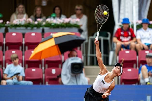 230711 Nellie Taraba Wallberg, Sverige, under dag 2 av WTA, Tennis Damen Nordea Open den 11 juli 2023 i Bastad. Copyright: MATHILDAxAHLBERG BB230711MA117