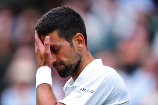 Mandatory Credit: Photo by Javier Garcia Shutterstock (14003753kg) Novak Djokovic during his quarter final match Wimbledon Tennis Championships, Day 9, The All England Lawn Tennis and Croquet Club, London, UK - 11 Jul 2023 Wimbledon Tennis Championships, Day 9, The All England Lawn Tennis and Croquet Club, London, UK - 11 Jul 2023  Copyright: xJavierxGarcia Shutterstockx 14003753kg