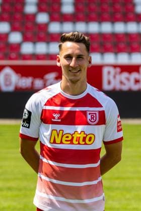 11.07.2023, Fussball, GER, Saison, 3.Liga, Porträttermin 2023 2024, SSV Jahn Regensburg Konrad Faber; SSV Jahn Regensburg; 3.Liga, Porträttermin 2023 2024, DFL REGULATIONS PROHIBIT ANY USE OF PHOTOGRAPHS AS IMAGE SEQUENCES AND OR QUASI-VIDEO.