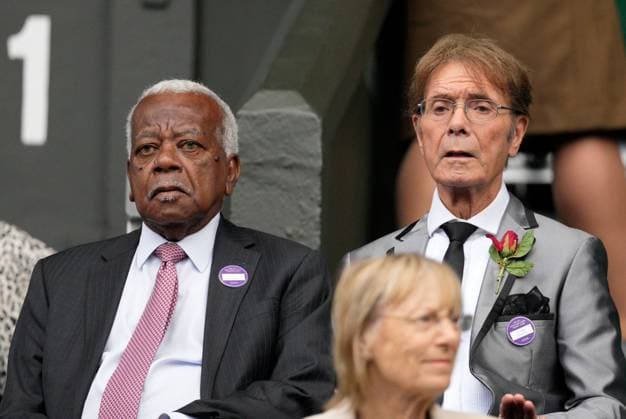 Mandatory Credit: Photo by Dave Shopland Shutterstock (14006841p) Trevor McDonald and Cliff Richard in the Royal Box on Centre Court Wimbledon Tennis Championships, Day 10, The All England Lawn Tennis and Croquet Club, London, UK - 12 Jul 2023 Wimbledon Tennis Championships, Day 10, The All England Lawn Tennis and Croquet Club, London, UK - 12 Jul 2023  Copyright: xDavexShopland Shutterstockx 14006841p