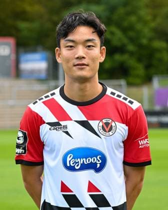 Seokju Hong (Viktoria Koeln, 38). Viktoria Koeln, Fussball, 3. Liga, Portraettermin 2023 24, 12.07.2023 DFB DFL Regulations prohibit any use of Photographs as image sequences and or quasi-video X, Viktoria Koeln, Fussball, 3. Liga, Portraetermin 2023 2024, 12.07.2023 Köln Copyright: xEibner-Pressefoto ThomasxHaeslerx EP_EER