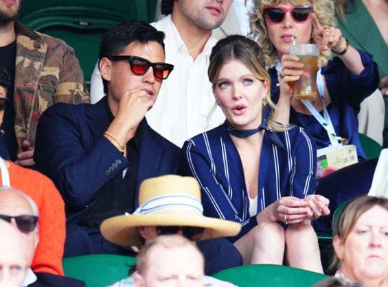 Mandatory Credit: Photo by Javier Garcia Shutterstock (14006839cd) Meghann Fahy watching the action on Centre Court Wimbledon Tennis Championships, Day 10, The All England Lawn Tennis and Croquet Club, London, UK - 12 Jul 2023 Wimbledon Tennis Championships, Day 10, The All England Lawn Tennis and Croquet Club, London, UK - 12 Jul 2023  Copyright: xJavierxGarcia Shutterstockx 14006839cd