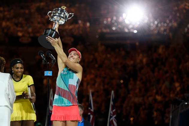 Australia Open 2016 - German Angelique Kerber Wins Angelique Kerber of Germany wins her first grand slam tittle against Serena Williams at the 2016 Australian Open at Melbourne Park in Melbourne, AUSTRALIA, on January 30, 2016. Photo by Corinne Dubreuil ABACAPRESS.COM Melbourne Australia  Copyright: xDubreuilxCorinne ABACAx 532598_047 DubreuilxCorinne ABACAx 532598_047