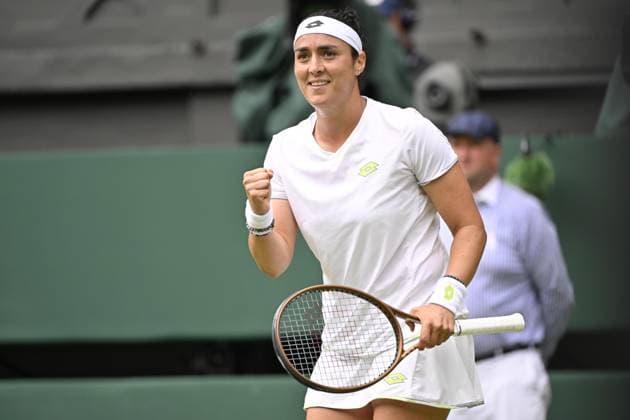 Tennis : Wimbledon 2023 - Angleterre - Ons Jabeur - Tunisie Tennis : Wimbledon 2023 - Angleterre- 12 07 23 ChrysleneCaillaud Panoramic  