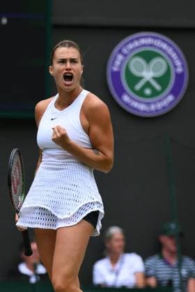 Wimbledon Championships Day 10 Aryna Sabalenka (RUS) during his quarter final round match at the 2023 Wimbledon Championships at the AELTC in London, UK on July 12, 2023. Photo by Corinne Dubreuil ABACAPRESS.COM London United Kingdom  Copyright: xDubreuilxCorinne ABACAx 860497_028 DubreuilxCorinne ABACAx 860497_028