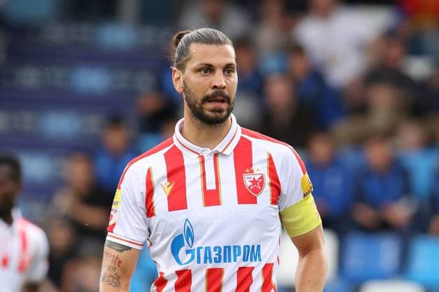 Russian Federation. Saint Petersburg. International football tournament, Paris Premier Cup. Player Aleksandar Dragovic 15 AlexanderxKulebyakin