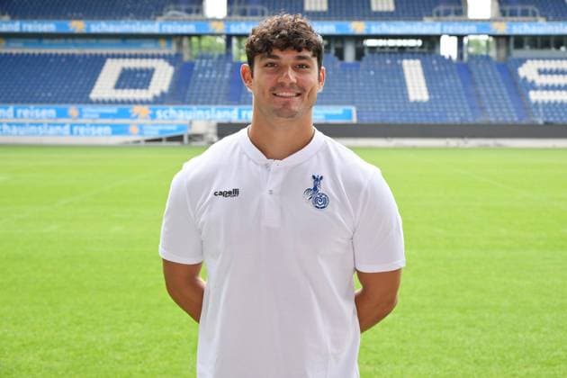 Ruben Solis; MSV Duisburg; 3.Liga, Porträttermin 2023 2024 Duisburg Schauinsland Reisen Arena Nordrhein-Westfalen Deutschland