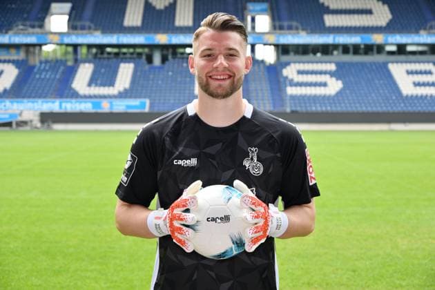 Torwart Vincent Müller; MSV Duisburg; 3.Liga, Porträttermin 2023 2024 Duisburg Schauinsland Reisen Arena Nordrhein-Westfalen Deutschland