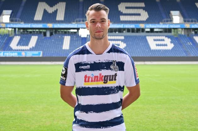 Marvin Senger; MSV Duisburg; 3.Liga, Porträttermin 2023 2024 Duisburg Schauinsland Reisen Arena Nordrhein-Westfalen Deutschland