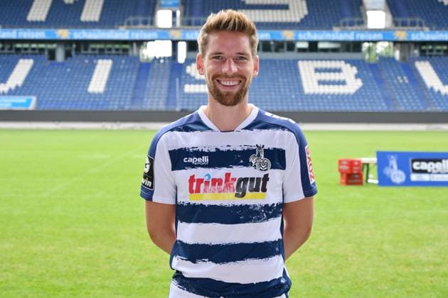 Kolja Pusch; MSV Duisburg; 3.Liga, Porträttermin 2023 2024 Duisburg Schauinsland Reisen Arena Nordrhein-Westfalen Deutschland