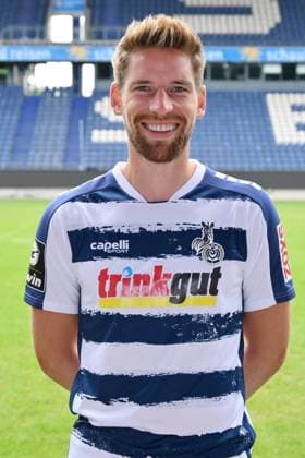 Kolja Pusch; MSV Duisburg; 3.Liga, Porträttermin 2023 2024 Duisburg Schauinsland Reisen Arena Nordrhein-Westfalen Deutschland