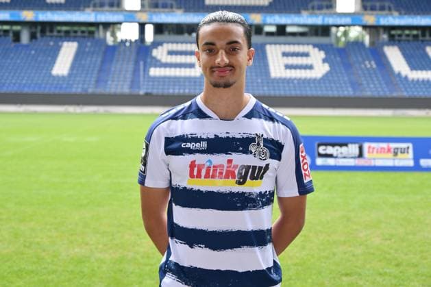 Hamza Anhari; MSV Duisburg; 3.Liga, Porträttermin 2023 2024 Duisburg Schauinsland Reisen Arena Nordrhein-Westfalen Deutschland
