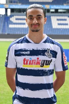 Hamza Anhari; MSV Duisburg; 3.Liga, Porträttermin 2023 2024 Duisburg Schauinsland Reisen Arena Nordrhein-Westfalen Deutschland