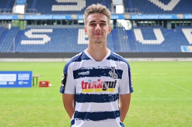 Jonas Michelbrink; MSV Duisburg; 3.Liga, Porträttermin 2023 2024 Duisburg Schauinsland Reisen Arena Nordrhein-Westfalen Deutschland