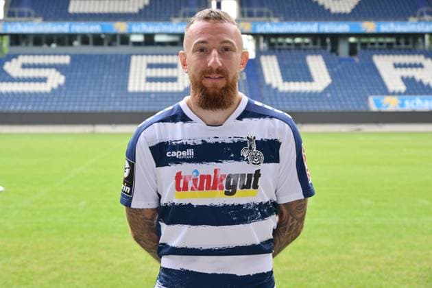Marvin Knoll; MSV Duisburg; 3.Liga, Porträttermin 2023 2024 Duisburg Schauinsland Reisen Arena Nordrhein-Westfalen Deutschland