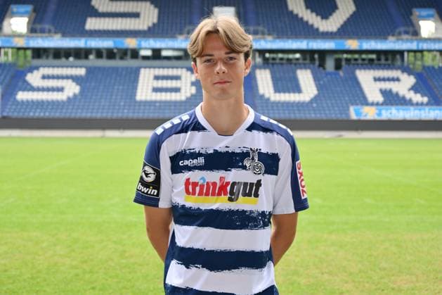 Caspar Jander; MSV Duisburg; 3.Liga, Porträttermin 2023 2024 Duisburg Schauinsland Reisen Arena Nordrhein-Westfalen Deutschland
