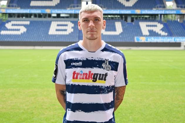 Niclas Stierlin; MSV Duisburg; 3.Liga, Porträttermin 2023 2024 Duisburg Schauinsland Reisen Arena Nordrhein-Westfalen Deutschland