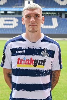 Niclas Stierlin; MSV Duisburg; 3.Liga, Porträttermin 2023 2024 Duisburg Schauinsland Reisen Arena Nordrhein-Westfalen Deutschland