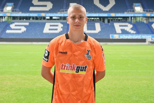 Max Braune; MSV Duisburg; 3.Liga, Porträttermin 2023 2024 Duisburg Schauinsland Reisen Arena Nordrhein-Westfalen Deutschland