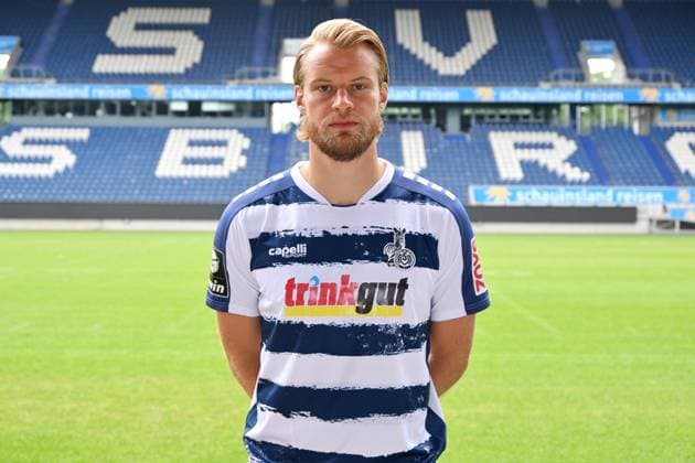 Sebastian Mai; MSV Duisburg; 3.Liga, Porträttermin 2023 2024 Duisburg Schauinsland Reisen Arena Nordrhein-Westfalen Deutschland