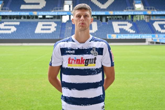 Phillip König; MSV Duisburg; 3.Liga, Porträttermin 2023 2024 Duisburg Schauinsland Reisen Arena Nordrhein-Westfalen Deutschland